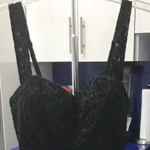 Fashion Nova Elegant black cheetah print dress, 10